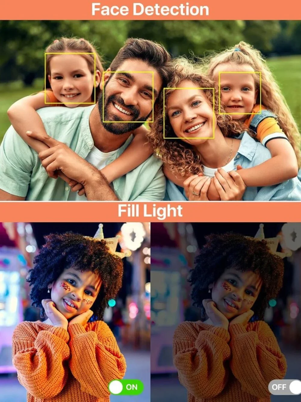 FHD 1080P Digital Camera for Teens & Kids, Compact 16X Zoom, Anti-Shake